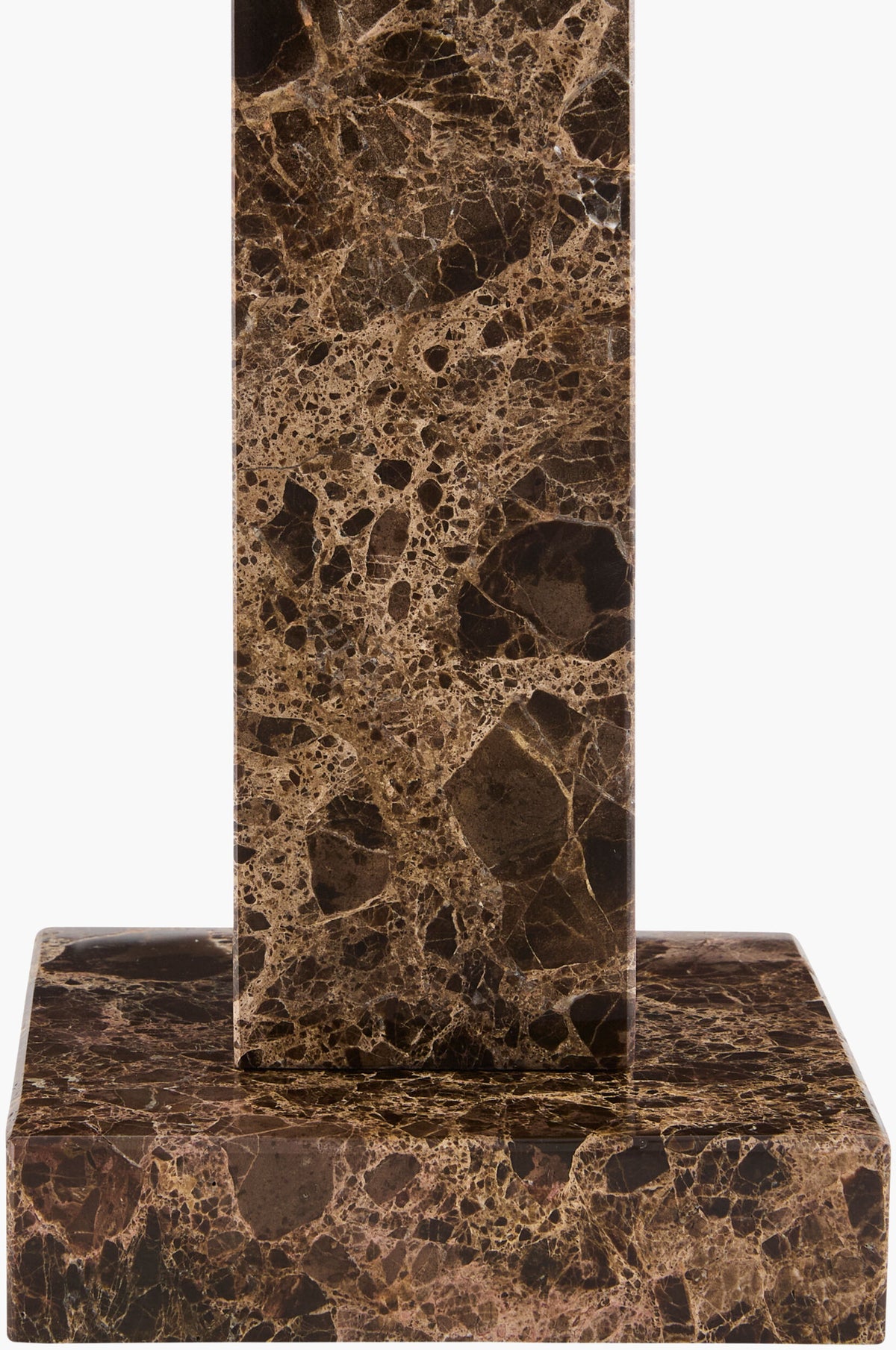 Marzia 29" Marble Table Lamp, Brushed Brown