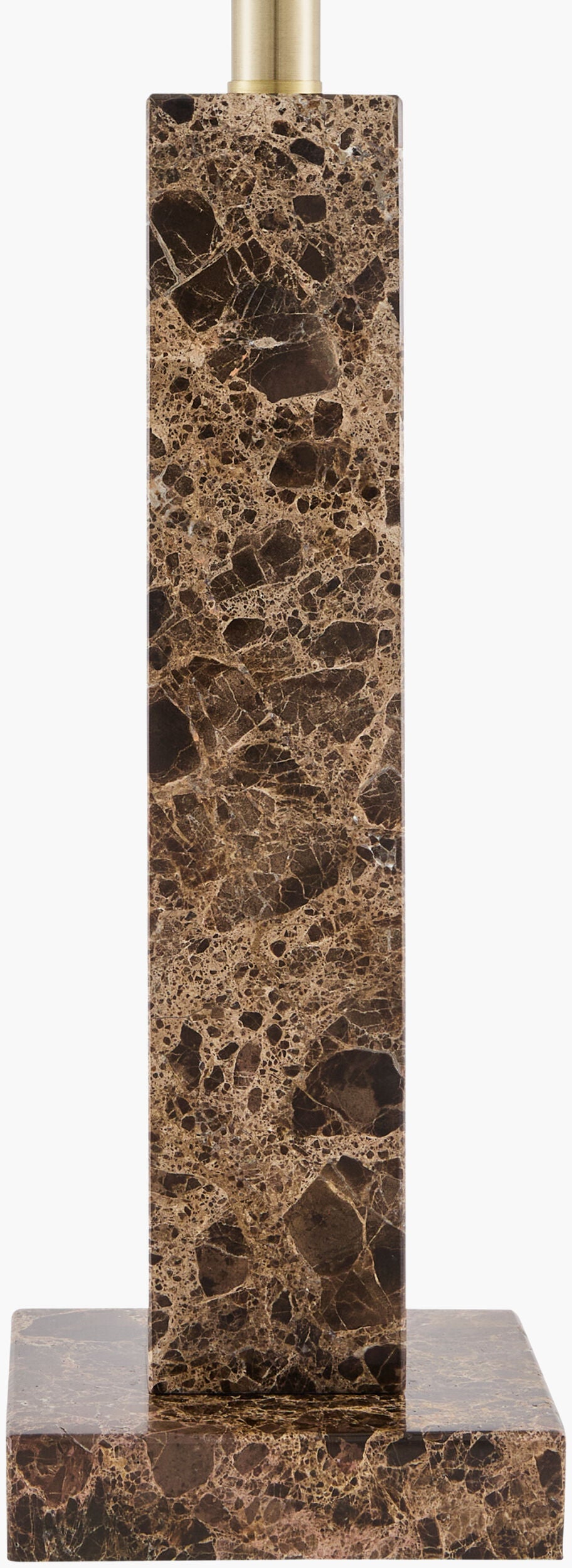 Marzia 29" Marble Table Lamp, Brushed Brown