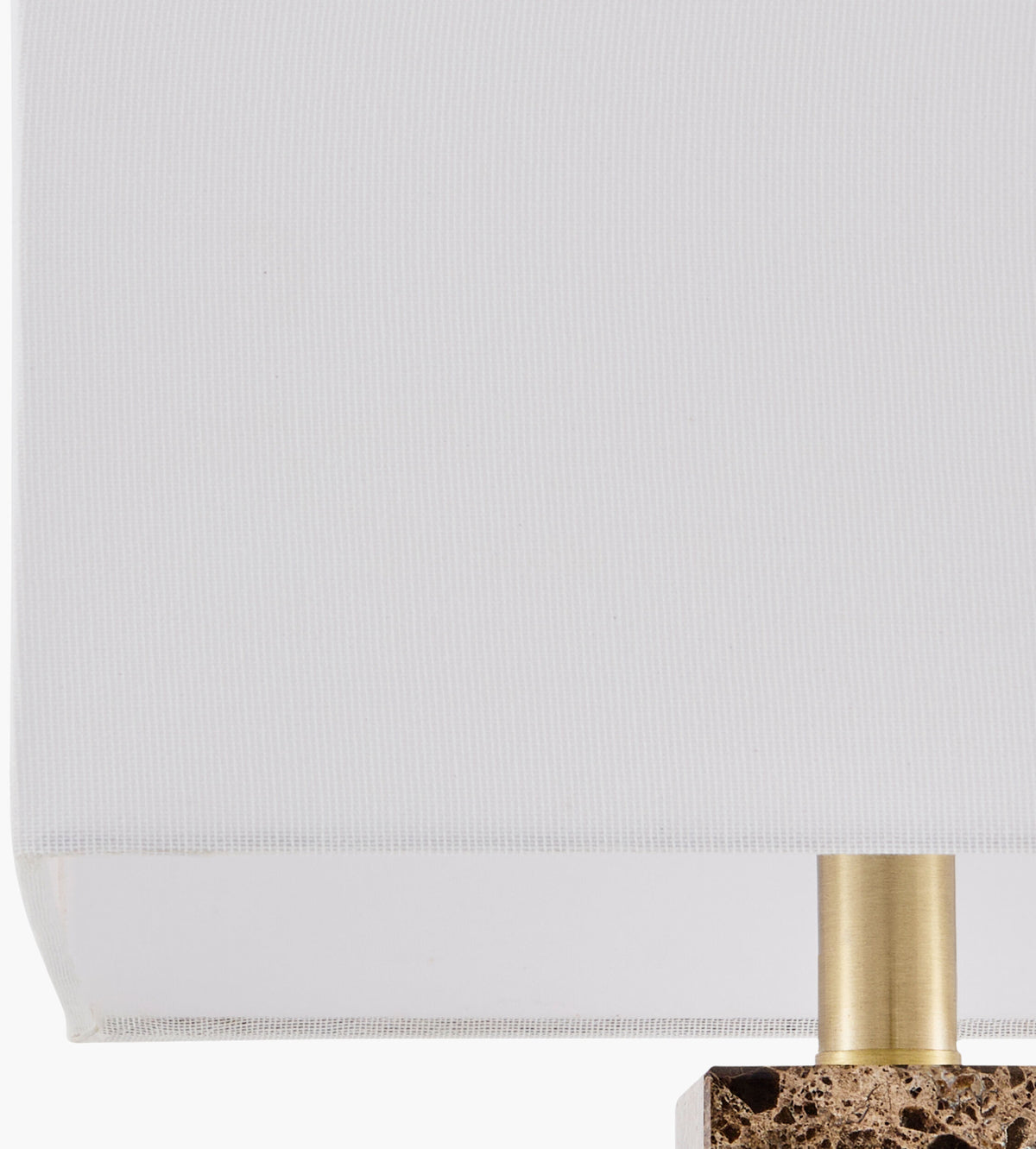 Marzia 29" Marble Table Lamp, Brushed Brown
