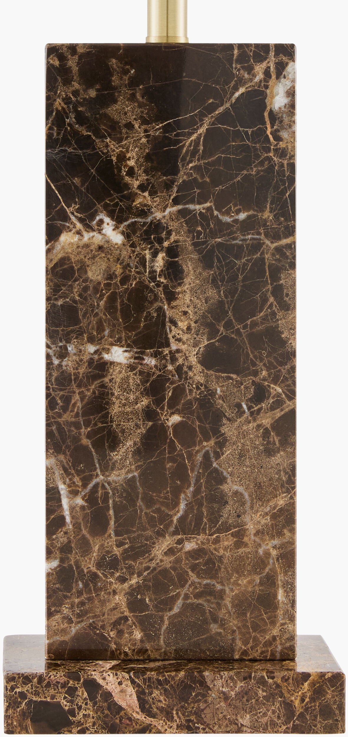 Marzia 29" Marble Table Lamp, Brushed Brown (MZI-009)