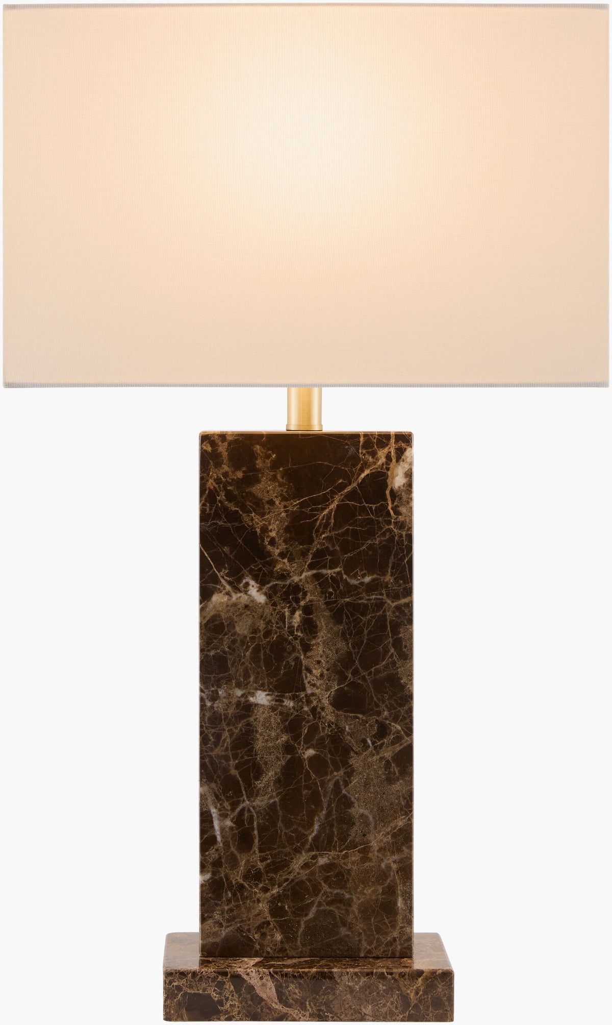 Marzia 29" Marble Table Lamp, Brushed Brown (MZI-009)