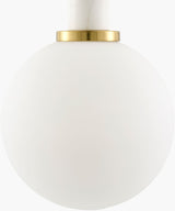 Marzia Iron Pendant Light, Plated Metallic Brass