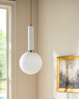 Marzia Iron Pendant Light, Plated Metallic Brass