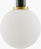 Marzia Iron Pendant Light, Plated Metallic Brass (MZI-017)
