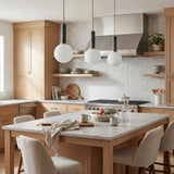 Marzia Iron Pendant Light, Plated Metallic Brass (MZI-017)