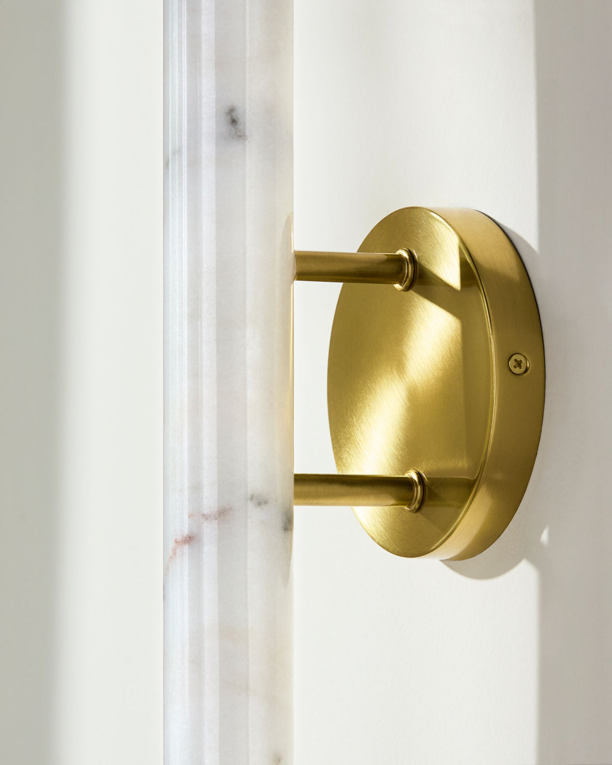 Marzia 30" Iron Wall Sconce, Plated Metallic Brass