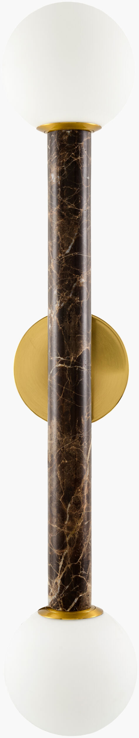 Marzia 30" Iron Wall Sconce, Plated Metallic Brass (MZI-021)