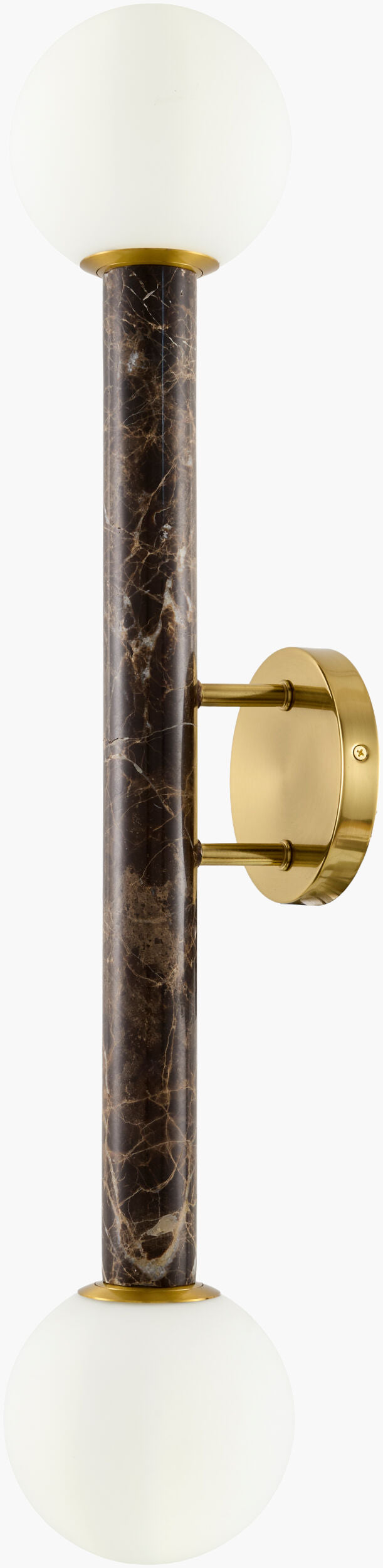 Marzia 30" Iron Wall Sconce, Plated Metallic Brass (MZI-021)