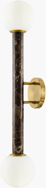 Marzia 30" Iron Wall Sconce, Plated Metallic Brass (MZI-021)
