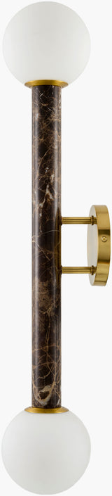 Marzia 30" Iron Wall Sconce, Plated Metallic Brass (MZI-021)