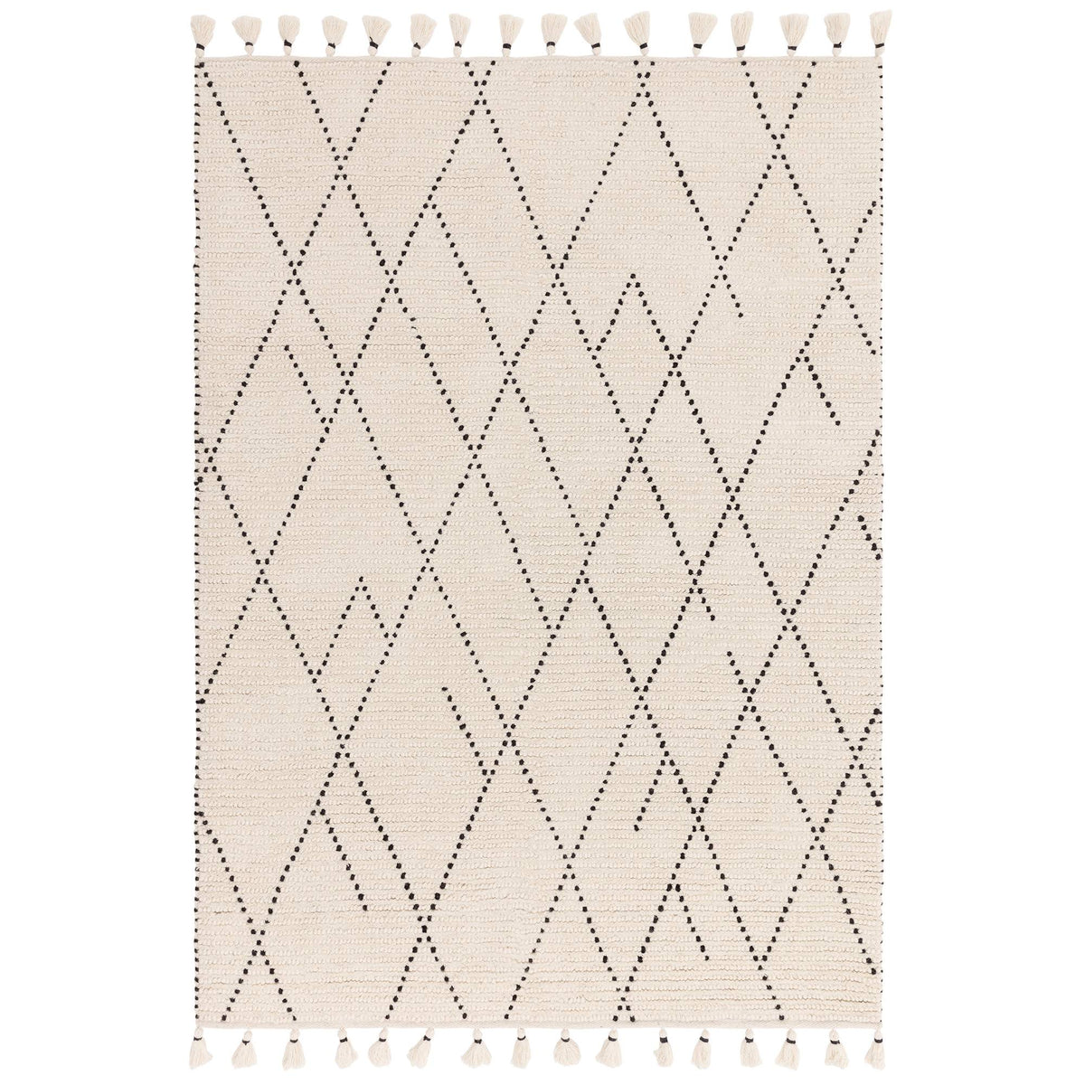 Nepal Rug - Cream/Black Linear