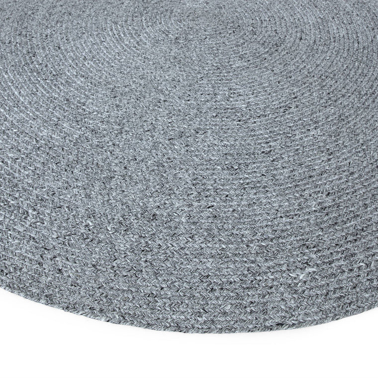 Braided in India — Polyester Living Room Rug — Indoor Outdoor, Flatweave, Braided, Modern, Nico