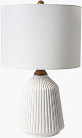 Lennon 26" Ceramic Table Lamp, Glazed White