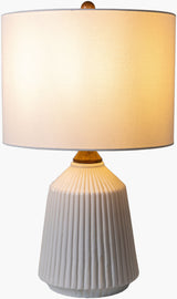 Lennon 26" Ceramic Table Lamp, Glazed White