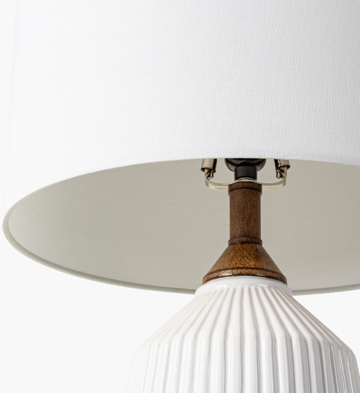 Lennon 26" Ceramic Table Lamp, Glazed White