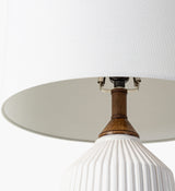 Lennon 26" Ceramic Table Lamp, Glazed White