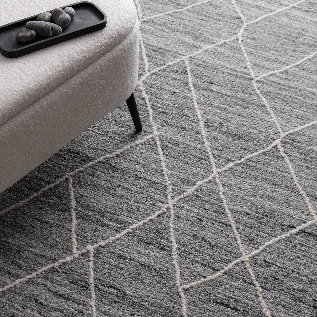 Noah Rug styled in a living room