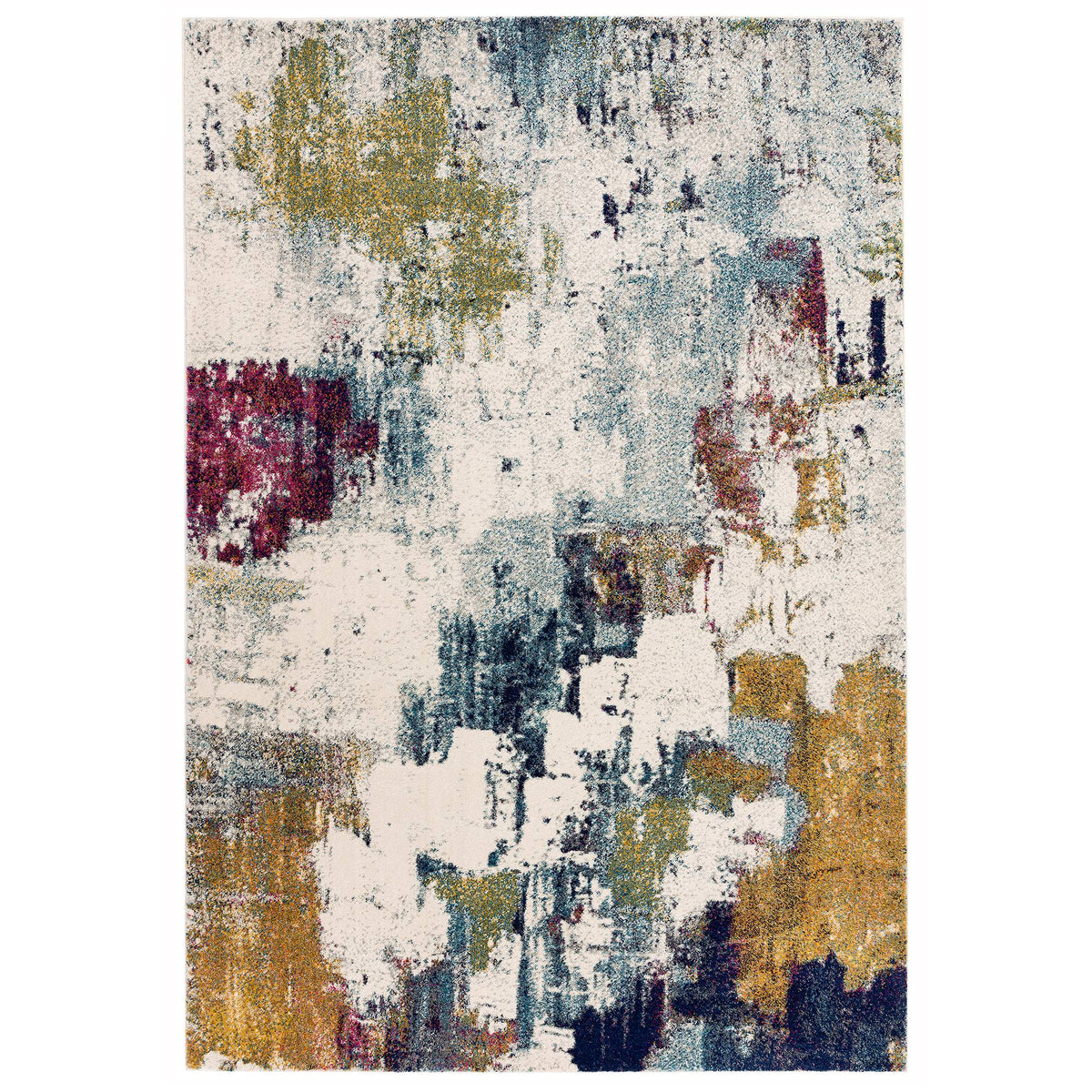 Nova Rug - NV22 Abstract Mustard Multi
