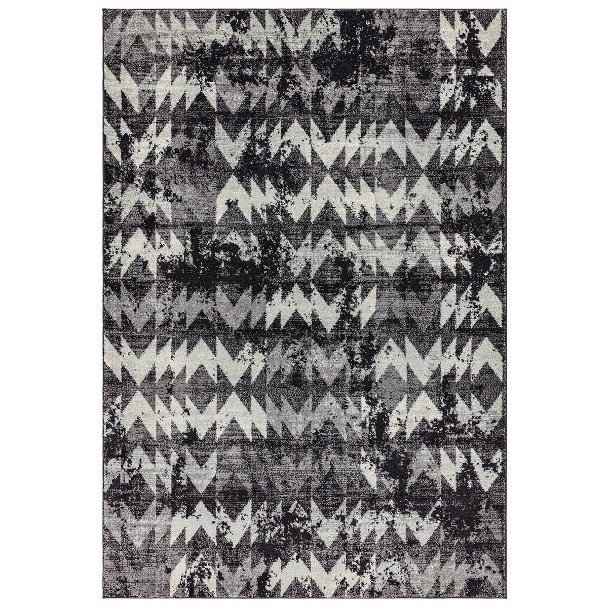 Nova Rug - NV28 Chevron Black