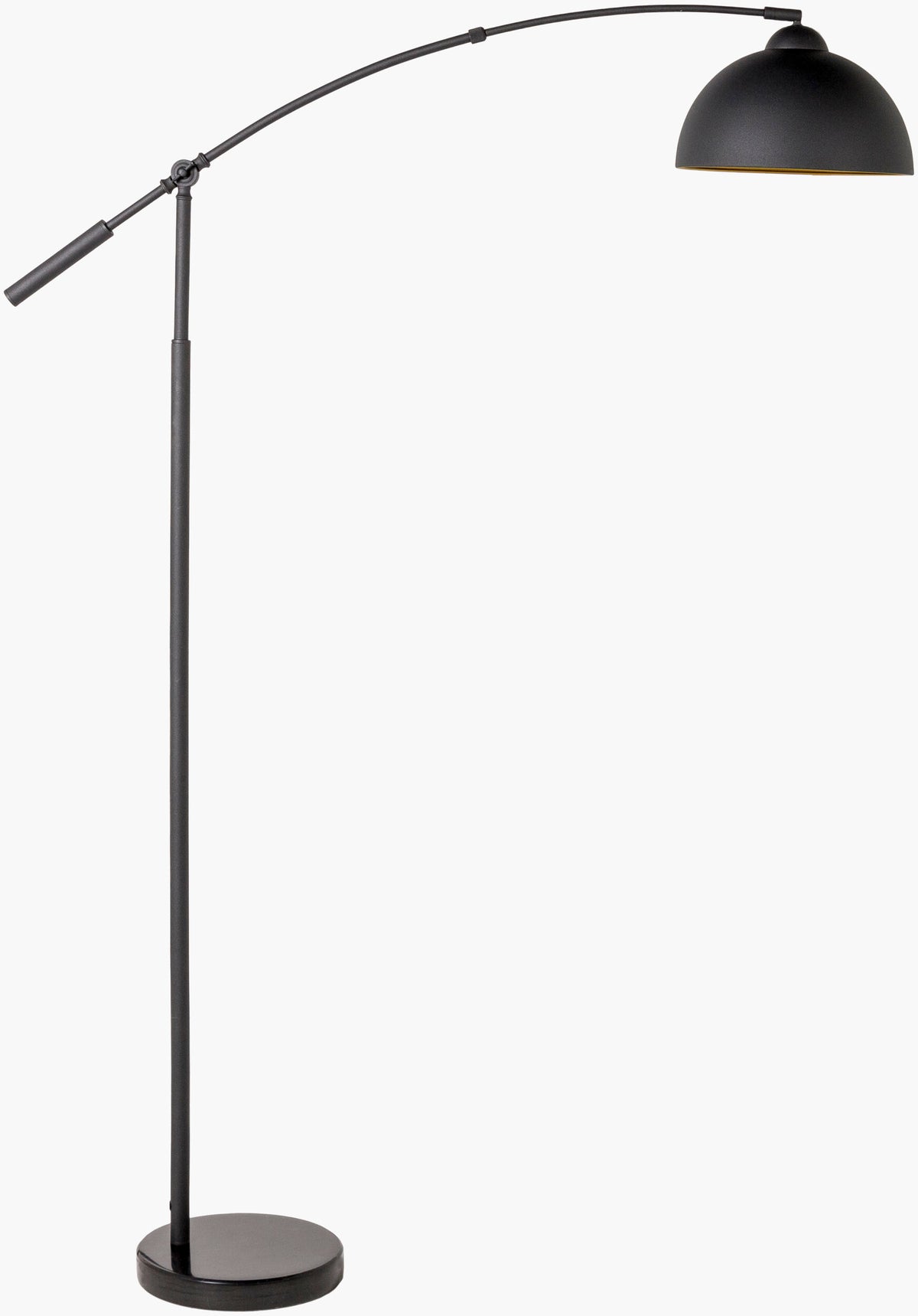 Naples 68" Iron Floor Lamp, Painted Black