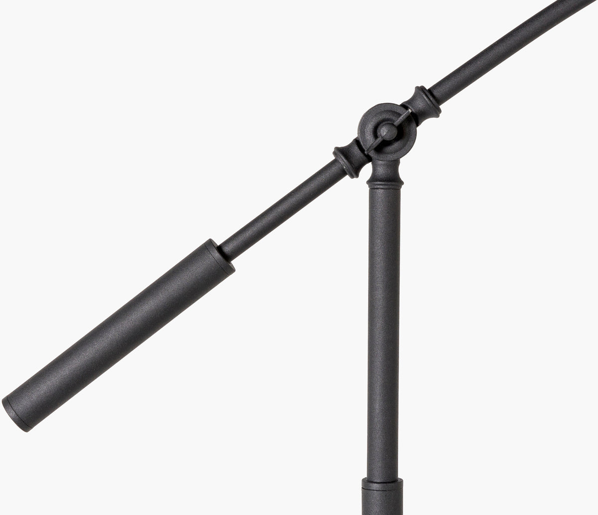 Naples 68" Iron Floor Lamp, Painted Black