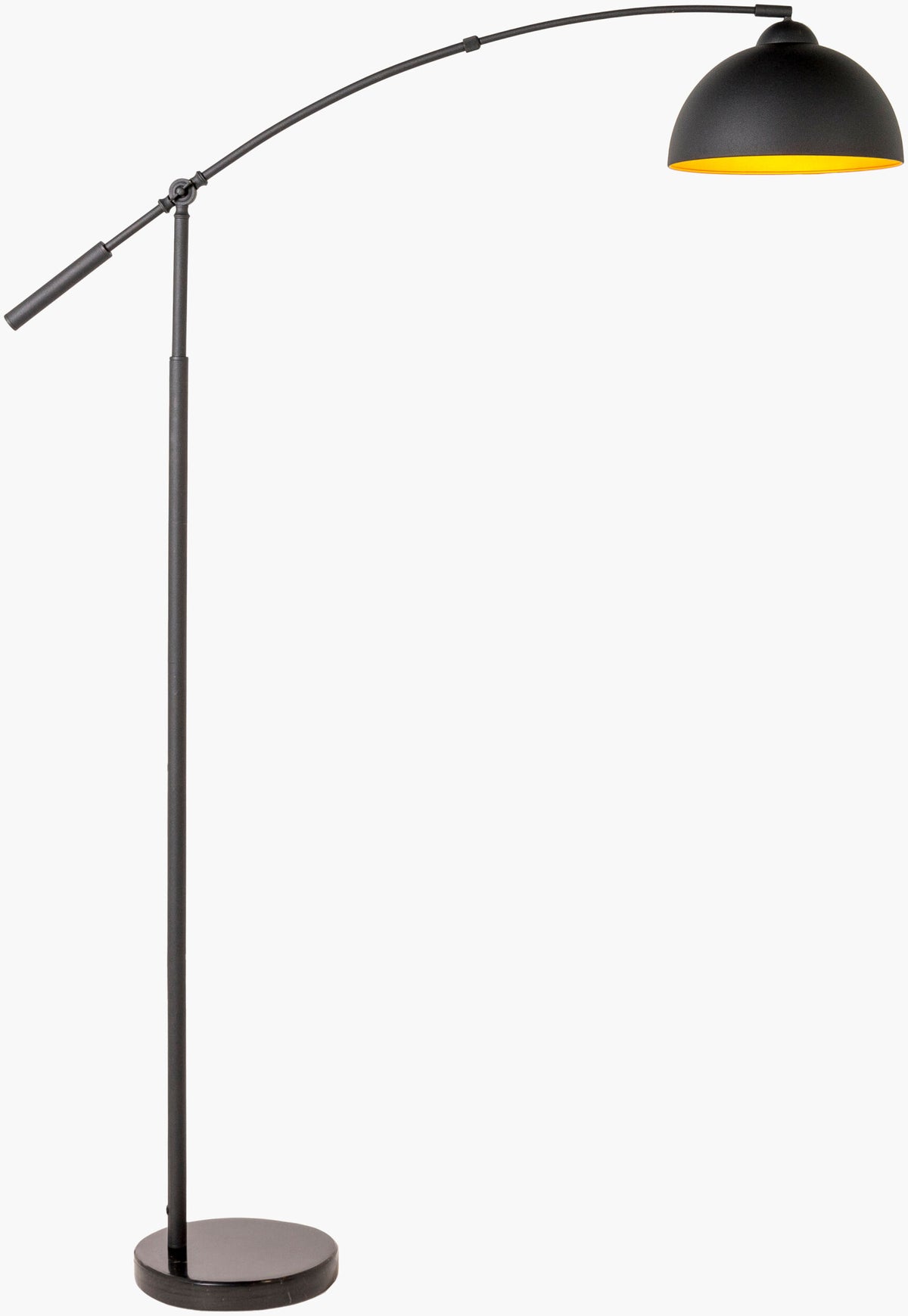Naples 68" Iron Floor Lamp, Painted Black