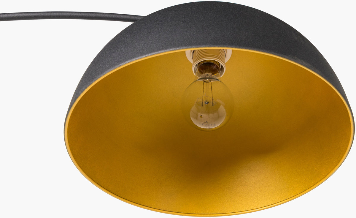 Naples 68" Iron Floor Lamp, Painted Black