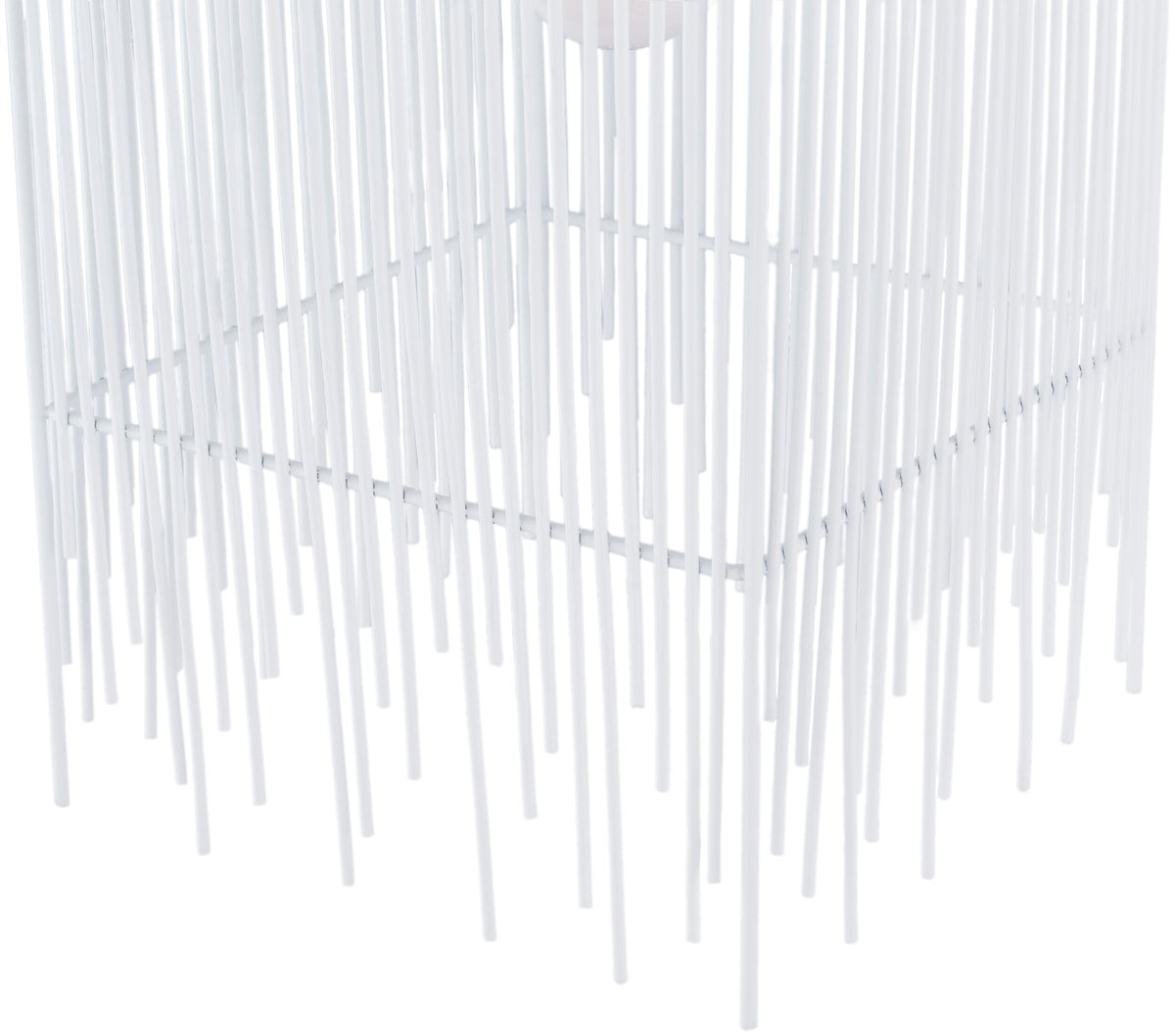 Natasha Iron Pendant Light, Powder Coated White