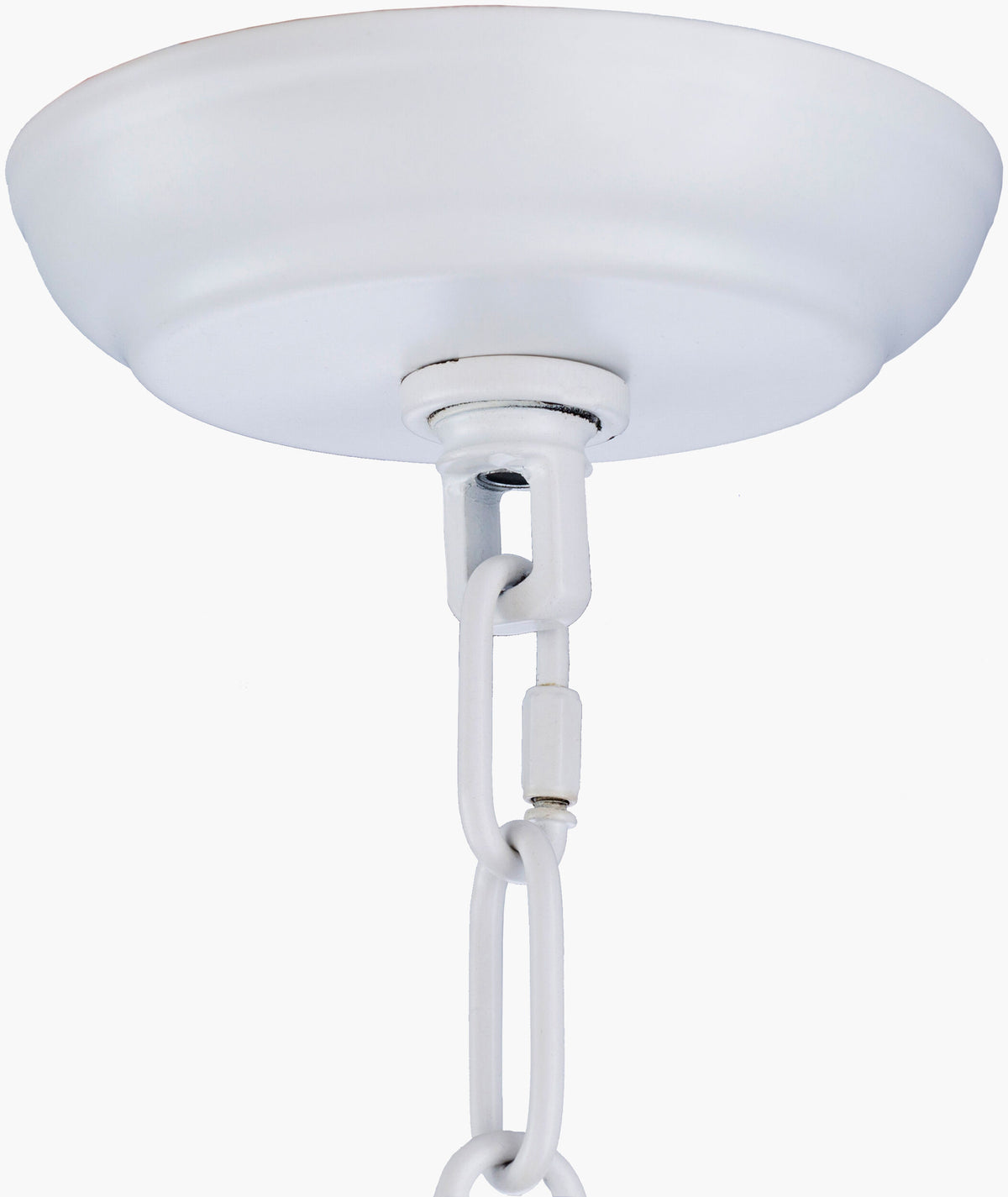Natasha Iron Pendant Light, Powder Coated White