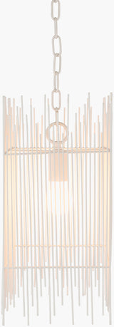 Natasha Iron Pendant Light, Powder Coated White