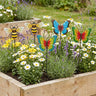 Decorative Garden Stakes Set of 6 — Bees and Butterflies