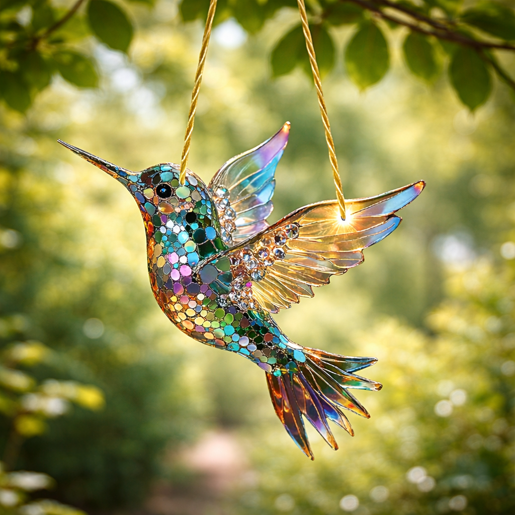 Decorative Window Hanging With Bird Motif