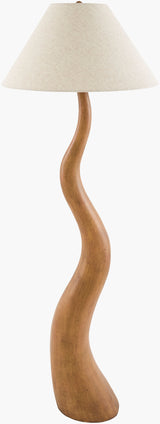 Ondine 63" Resin Floor Lamp, Painted Brown