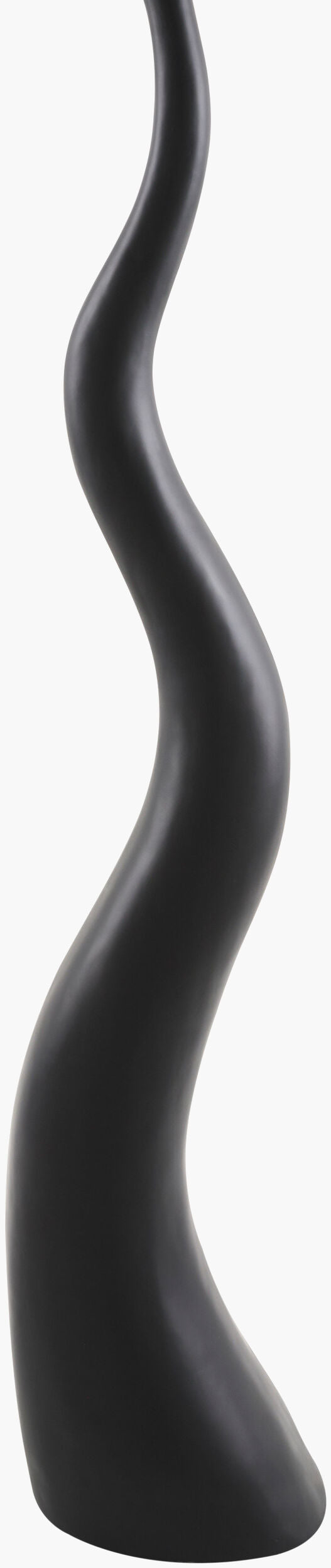 Ondine 63" Resin Floor Lamp, Painted Black