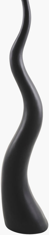 Ondine 63" Resin Floor Lamp, Painted Black