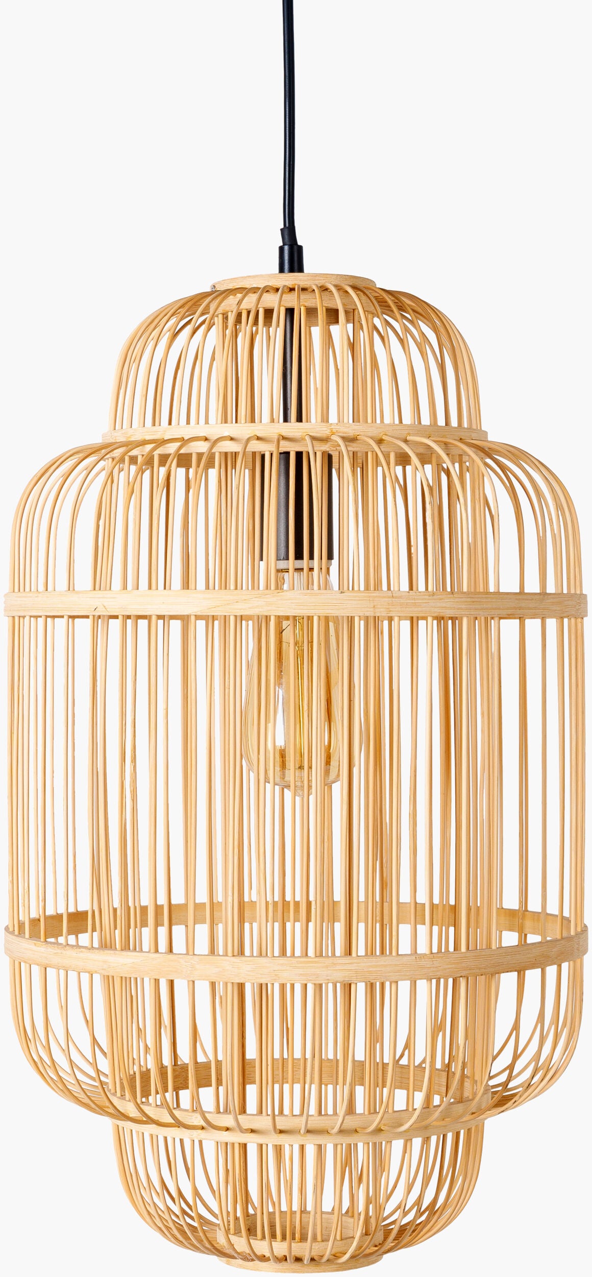 Ornado Bamboo Pendant Light, Natural Beige (ORD-001)
