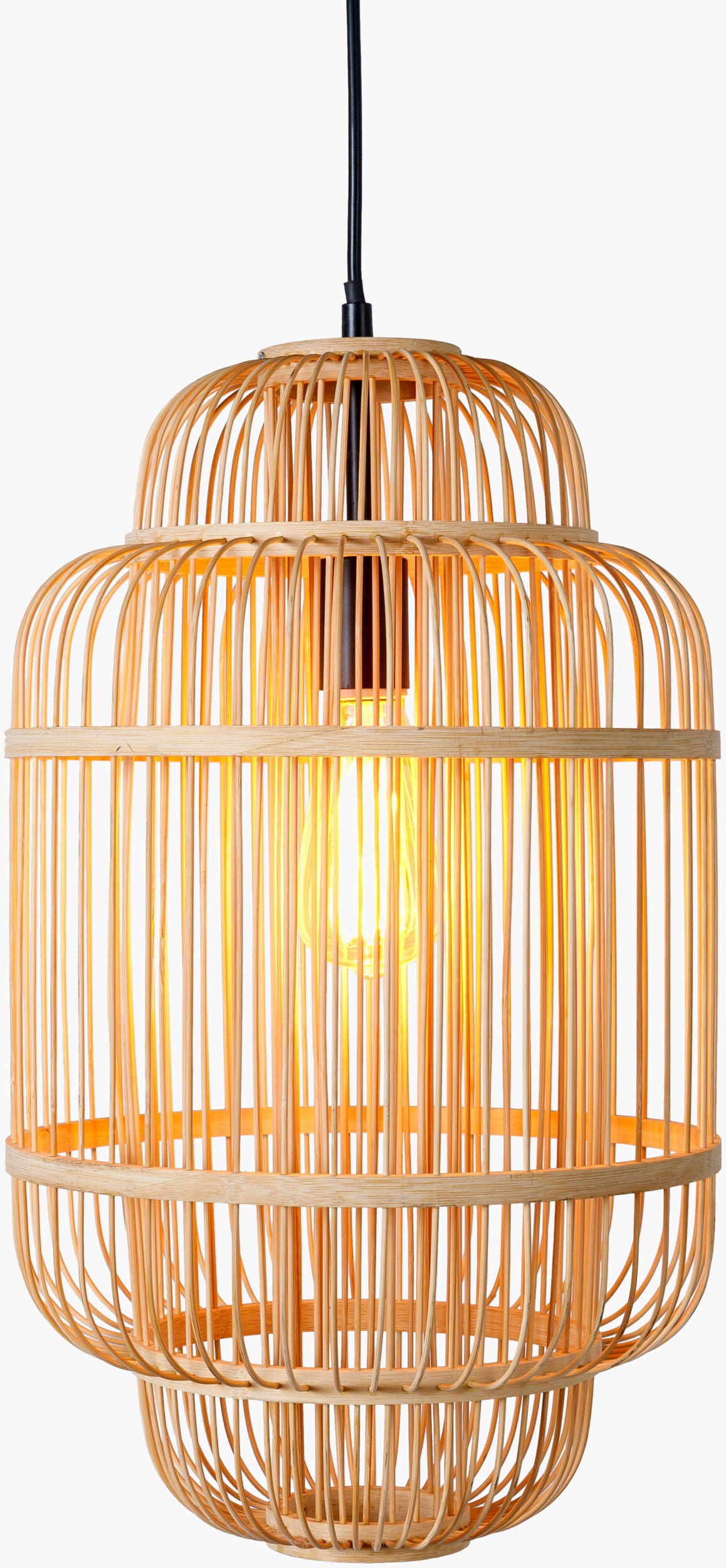 Ornado Bamboo Pendant Light, Natural Beige (ORD-001)
