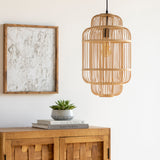 Ornado Bamboo Pendant Light, Natural Beige (ORD-001)