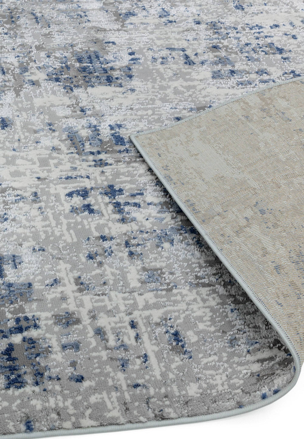 Orion Rug styled in a living room