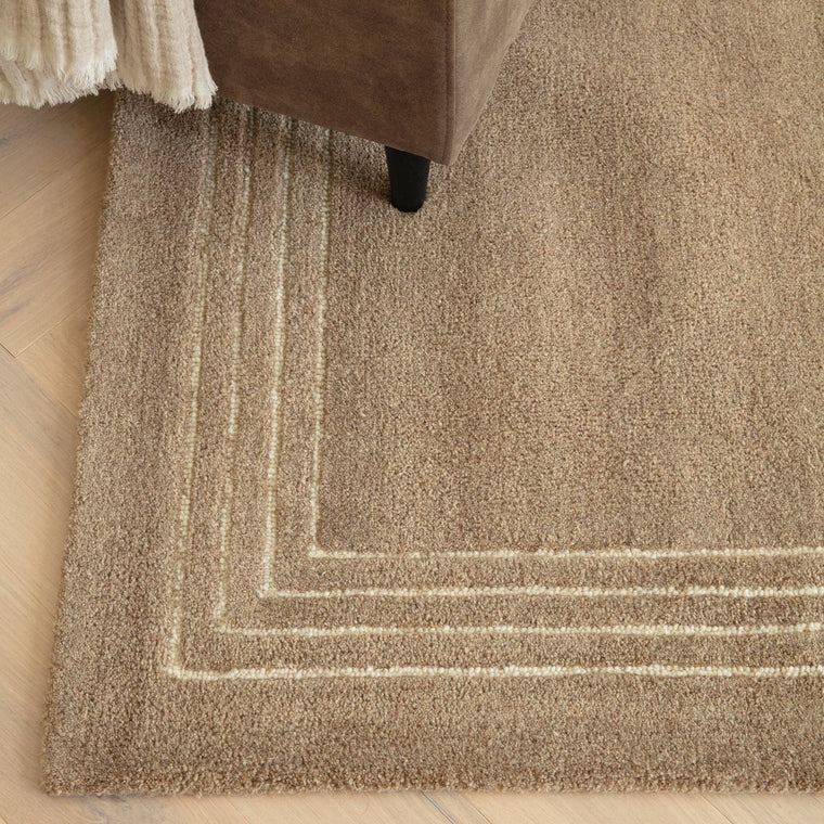 Cut pile, 10 mm — Wool Living Room Rug — Hand Tufted, Orlo