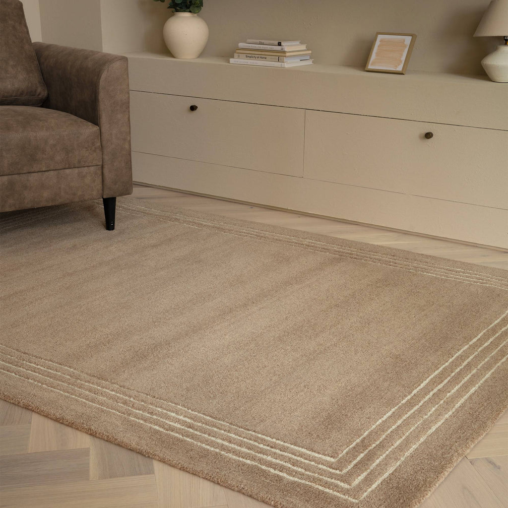 Orlo Rug styled in a living room