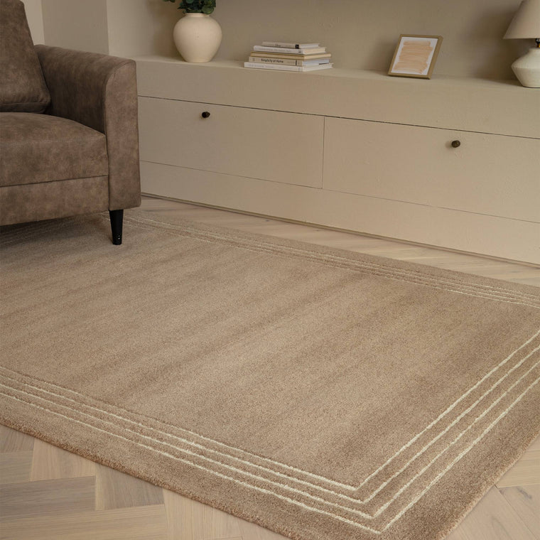 Woven in pure wool — Wool Living Room Rug — Hand Tufted, Orlo