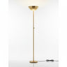 Torchiere Floor Lamp – Frosted Glass, Brass 72"