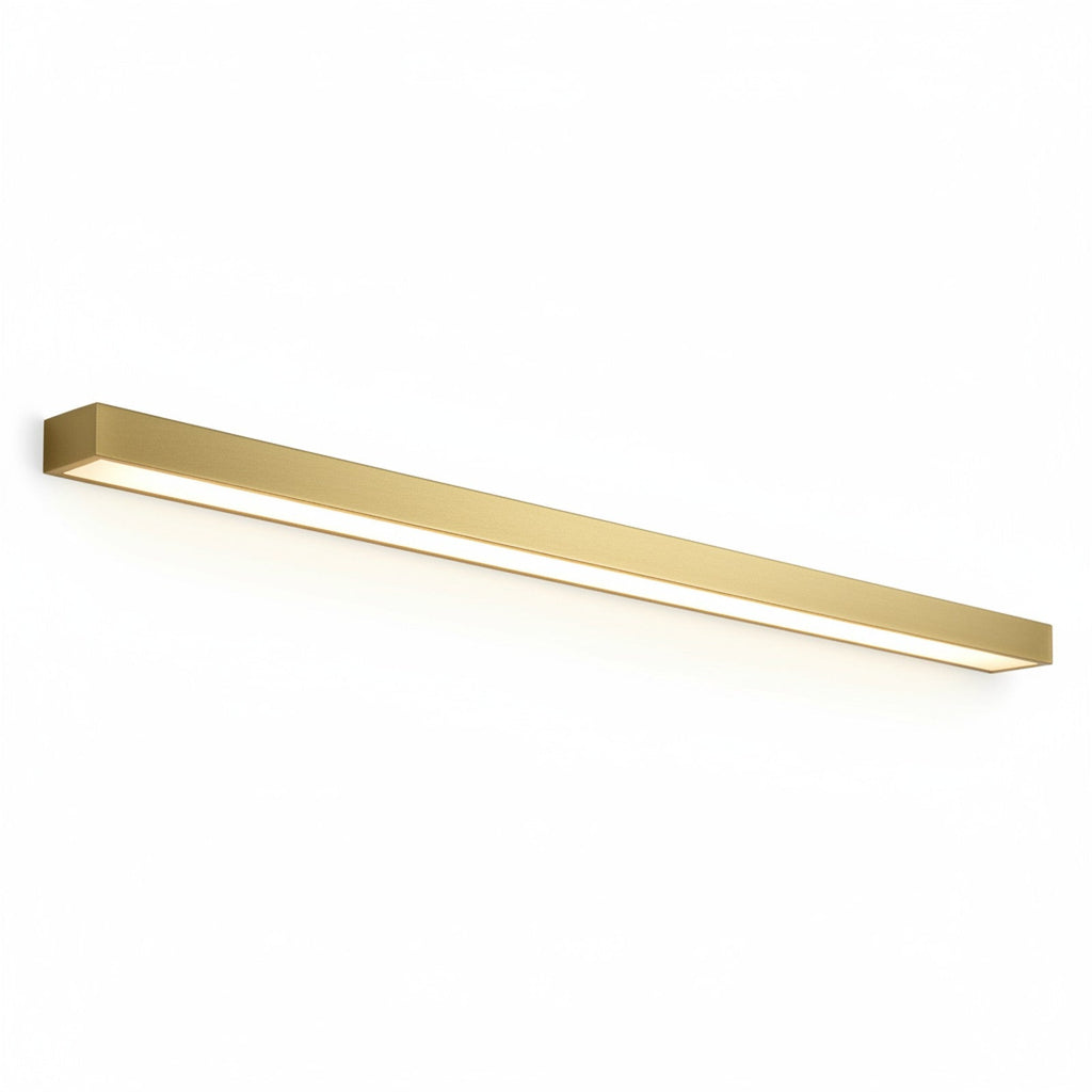 LED linear wall light perspective view along 36-inch length showing minimal thin profile