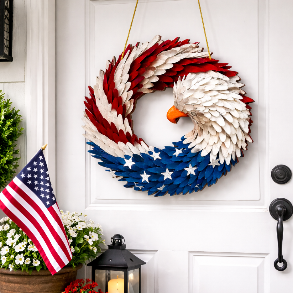 Wooden Decorative Door Hanging With Eagle Motif