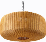Pari Rattan Pendant Light, Natural Black