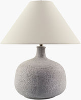 Pedras 26" Ceramic Table Lamp, Painted Gray