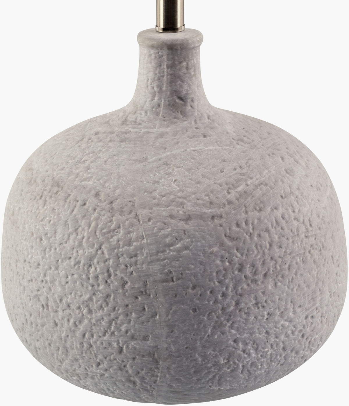 Pedras 26" Ceramic Table Lamp, Painted Gray