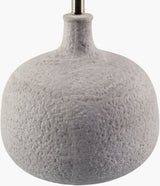 Pedras 26" Ceramic Table Lamp, Painted Gray