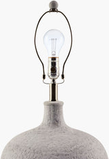 Pedras 26" Ceramic Table Lamp, Painted Gray